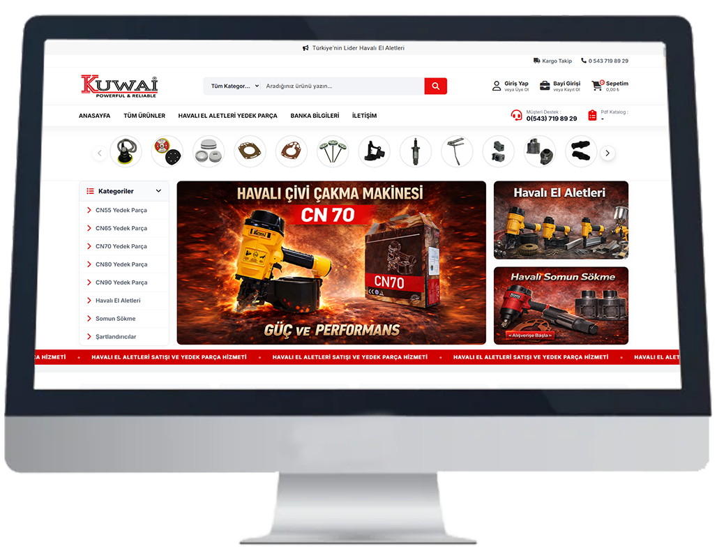 B2B Referans E-Ticaret Web Sitesi KUWAİ